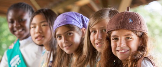 Girl Scouts of different ages Girl Scouts of different ages