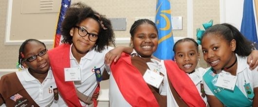 Five GSEMA Girl Scouts Five GSEMA Girl Scouts
