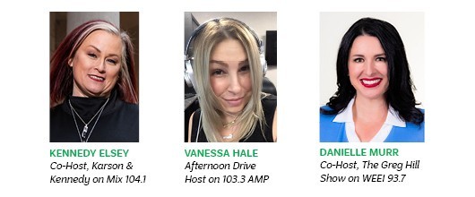 Celebrity judges: Kennedy Elsey (Co-Host, Karson & Kennedy on Mix 104.1), Vanessa Hale (Afternoon Drive Host on 103.3 AMP), Danielle Murr (Co-Host, The Greg Hill Show on WEEI 93.7) Celebrity judges: Kennedy Elsey (Co-Host, Karson & Kennedy on Mix 104.1), Vanessa Hale (Afternoon Drive Host on 103.3 AMP), Danielle Murr (Co-Host, The Greg Hill Show on WEEI 93.7)