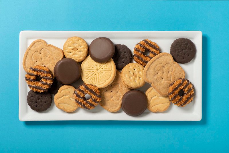 plate of Girl Scout Cookies