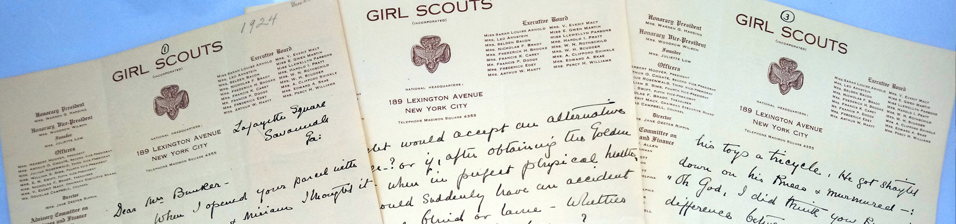  Girl Scout official documents 