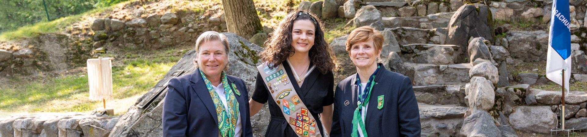  ©Ann-Marie Ford - Gold Award Girl Scout with CEO and Board President 